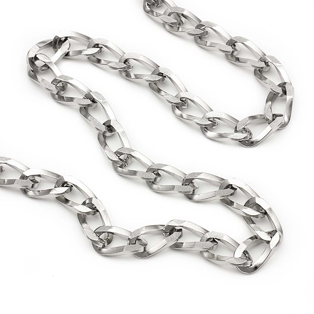 Metal chain link on sale necklace